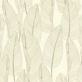 PAPIER PEINT VEGETAL FEUILLES SABLÉ