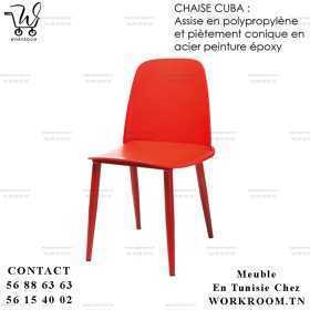 CHAISE CUBA Structure en acier peinture EN TUNISIE VENTE CHAISE CHEZ WORKROOM TN PRIX PAS CHER EN TUNISIE