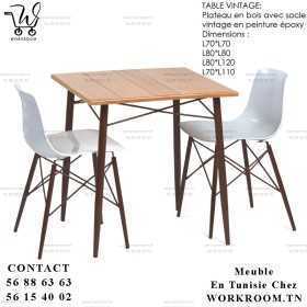 TABLE PAS CHER EN TUNIS TUNISIE CHEZ WORKROOM TN
TABLE VINTAGE CP AVEC socle acier EN TUNISIE