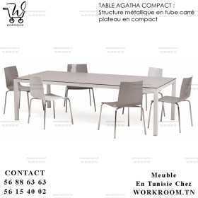 TABLE AGATHA COMPACT H75 EN TUNISIE