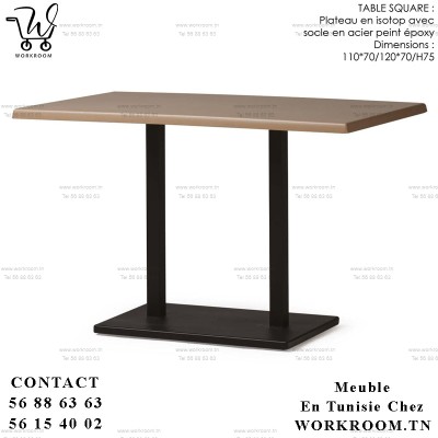 TABLE SQUARE ISOTOP XL EN TUNISIE

Table en isotop avec socle en acier peint

HAUTEUR 75 CM