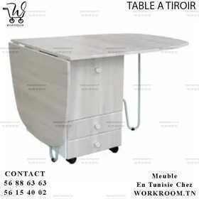 TABLE PAS CHER EN TUNISIE CHEZ WORKROOM TN
TABLE A TIROIR PVC RABATTABLETABLE EN TUNISIE