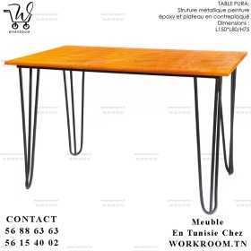 TABLE PURA PLATEAU CP EN TUNISIE TABLE PURA 130 *80 EN CP EN TUNISIE
TABLE PURA PLATEAU CP EN TUNISIE