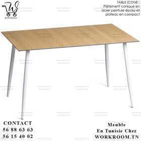 TABLE ICÔNE plateau compact 70*70 EN TUNISIE

plateau compact et socle conique en acier peint.