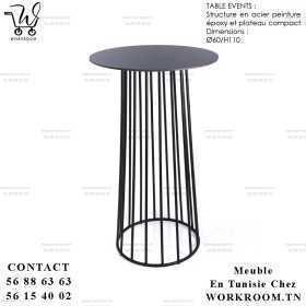TABLE PAS CHER EN TUNIS TUNISIE CHEZ WORKROOM TN
TABLE EVENTS D 65 H110 CM PANNEAU COMPACT EN TUNISIE