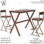 TABLE X avec plateau en bois EN TUNISIE

TABLE X TUNISIE : Table style industriel en metal epoxy et plateau en bois
