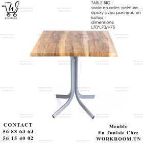 TABLE BIG PLATEAU ISOTOP EN TUNISIE

Table BIG : socle en acier, peinture époxy avec panneau en isotop