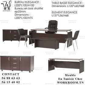 BUREAU ELEGANCE MODERNE Bois Stratifié EN TUNISIE BUREAU PAS CHER EN TUNIS TUNISIE CHEZ WORKROOM TN
BUREAU ELEGANCE MODERNE EN TUNISIE