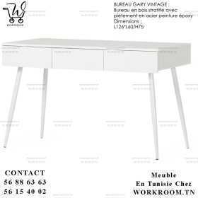 BUREAU GARY VINTAGE Bois Stratifié EN TUNISIE

Bureau en bois stratifié avec pietement en acier peinture epoxy