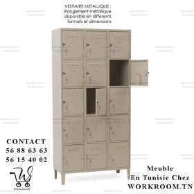 Casier MÉTALLIQUE EN TUNISIE

Casier métallique disponible en différents formats et dimensions.