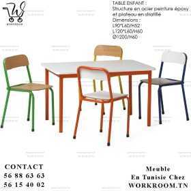 VENTE MEUBLE CHEZ WORKROOM TN PRIX PAS CHER EN TUNISIE

TABLE ENSEIGNEMENT POUR ENFANT EN TUNISIE