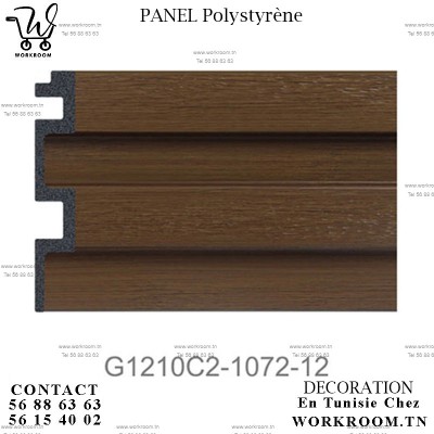 PANEL polystyrène PVC EFFET BOIS Premier choix Importation chez Workroom tn
dimension Panneaux effet bois