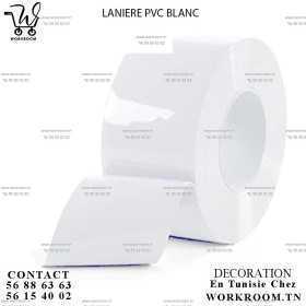 LANIÈRE PVC BLANC 200 X 2 MM