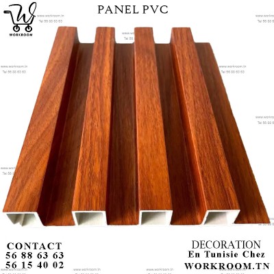 PANEL PVC effet bois rouge HABILLAGE MURAL EN TUNISIE

Intérieur: 2,9M*0.17 PVC