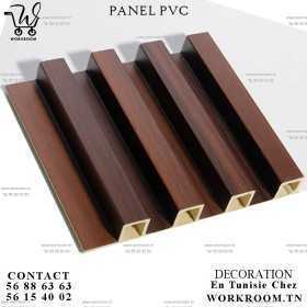 PANEL PVC effet bois foncé EN TUNISIE DECO MURALE TN

Intérieur: 2,9M*0.17 PVC