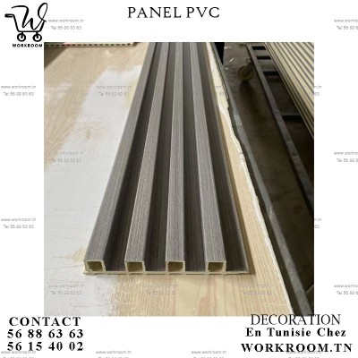 PANEL PVC effet bois gris EN TUNISIE DECO MURALE TN

Intérieur: 2,9M*0.17 PVC