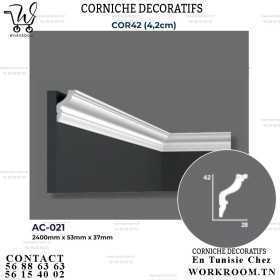 CORNICHE PVC DECORATIF EN TUNISIE REF AC-021 CORNICHE PVC DECORATIF EN TUNISIE REF AC-021