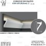 CORNICHE PVC DECORATIF CACHE LED PVC EN TUNISIE REF ACL-012