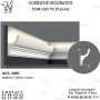 CORNICHE PVC DECORATIF CACHE LED PVC EN TUNISIE REF ACL-005