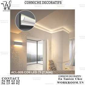 CORNICHE PVC DECORATIF CACHE LED PVC EN TUNISIE REF ACL-005 CORNICHE PVC DECORATIF CACHE LED PVC EN TUNISIE REF ACL-005