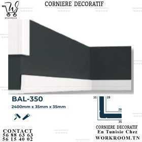 CORNIERE PVC DÉCORATIVE BLANC EN TUNISIE REF BAL-350 CORNIERE PVC DÉCORATIVE BLANC EN TUNISIE REF BAL-350