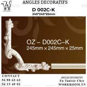ANGLE DECORATIF PVC EN TUNISIE REF D002C-K ANGLE DECORATIF PVC EN TUNISIE REF D002C-K