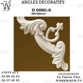 ANGLE DECORATIF PVC EN TUNISIE REF D008G-K ANGLE DECORATIF PVC EN TUNISIE REF D008G-K