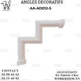 ANGLE DECORATIF PVC EN TUNISIE REF AA-AD012-5 ANGLE DECORATIF PVC EN TUNISIE REF AA-AD012-5