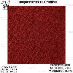 MOQUETTE TEXTILE TUNISIE REVETEMENT SOL TEXTILE ROUGE 04 MOQUETTE TEXTILE EN TUNISIE CHEZ WORKROOM TN