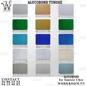 ALUCOBOND TUNISIE CATALOGUE COULEUR 2 ALUCOBOND PREMIER CHOIX EN TUNISIE CHEZ WORKROOM TN
ALUCOBOND EN TUNISIE Ep 3 mm OU  4 mm AU CHOIX