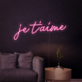 NÉON LED FLEX Je T'aime NÉON LED décoratif chez WORKROOM TUNISIE