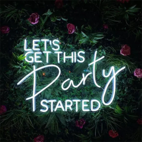 NÉON LED FLEX Lets Get This Party Started Enseigne NÉON LED FLEX Lets Get This Party Started Enseigne