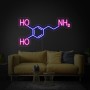 NÉON LED FLEX Molecule of Dopamine Enseigne