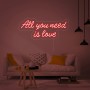 NÉON LED FLEX All You Need is Love Enseigne