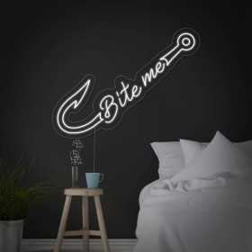 NÉON LED FLEX Fishing Bite Me Enseigne