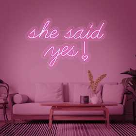 NÉON LED FLEX SHE SAID YES Enseigne