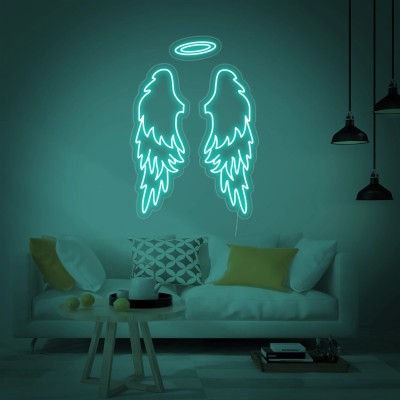 NÉON LED Angel Wings Halo Enseigne