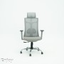 Chaise Bureau Tunisie Enjoy mesh GRIS avec Accoudoir chez WORKROOM TN