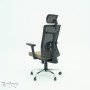 Chaise Bureau Tunisie Enjoy mesh Caramel avec Accoudoir chez WORKROOM TN