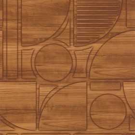 PAPIER PEINT BOIS GRAVURE 3D ACAJOU - 51220508