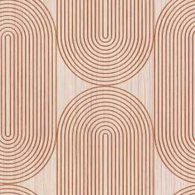 PAPIER PEINT BOIS CERCLÉ MARRON ET BEIGE GRISÉ - 51220707