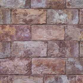 PAPIER PEINT PIERRE D'ABBAYE GRIS ET MARRONNÉ - 51220809