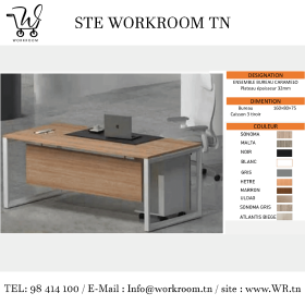 BUREAU CARAMELO AVEC CAISSON 3 TIROIR BUREAU CARAMELLO AVEC CAISSON 3 TIROIR