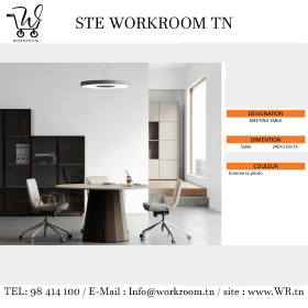 TABLE DE REUNION MODERNE CHEZ WORKROOM TN  EN TUNISIE 
TABLE DE REUNION TUNISIE

TABLE DE REUNION MEETING TABLE