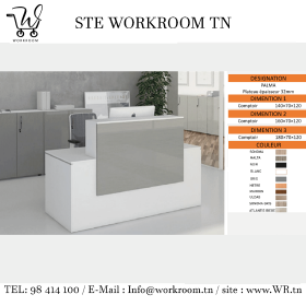 COMPTOIR D'ACCUEIL ET BUREAU D'ACCUEIL PAS CHER EN TUNISIE