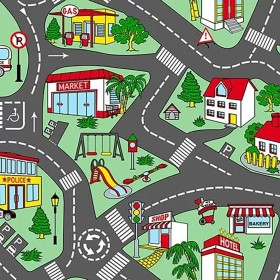 Moquette PVC Effet 3D pour enfant- Revêtement Sol Moderne | WorkRoom TN