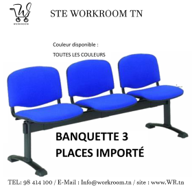 Banquette 3 Places En Tunisie - Confort & Élégance | WorkRoom TN