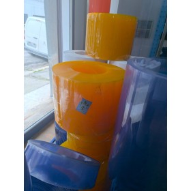 Rideau Lanière PVC Souple jaune odeur citron 30 cm Ep 2 mm en Tunisie
