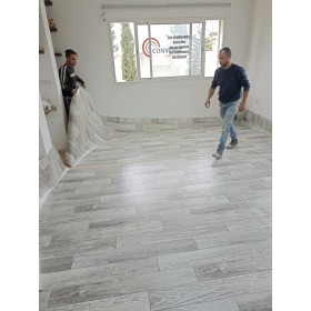 Vente Moquette PVC Tunisie | Achat Tapis Moquette PVC Effet Bois Gris