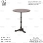 TABLE PARISIENNE EN TUNISIE

Table en ISOTOP OU HPL avec socle en fonte peinture epoxy